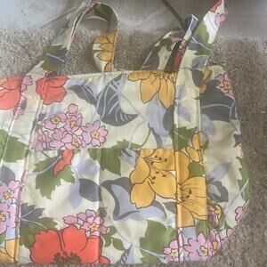 Lindsay Womens Floral Inner Pocket Tote Handbags Multicolor